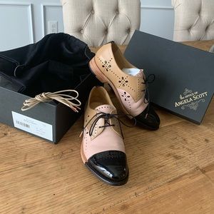 Office of Angela Scott Mrs. Ava Derby Neopolitan 37.5/7.5 oxfords with box